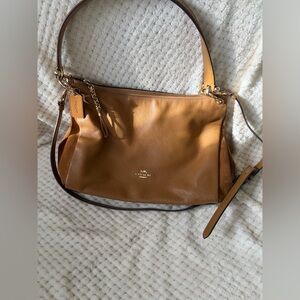 Coach Tan Leather Shoulder Bag